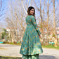 Jyoti Fashion Women's Sea Green Cotton Silk Heavy Digital Printed Kurta Plazo Set | Swadesiicart