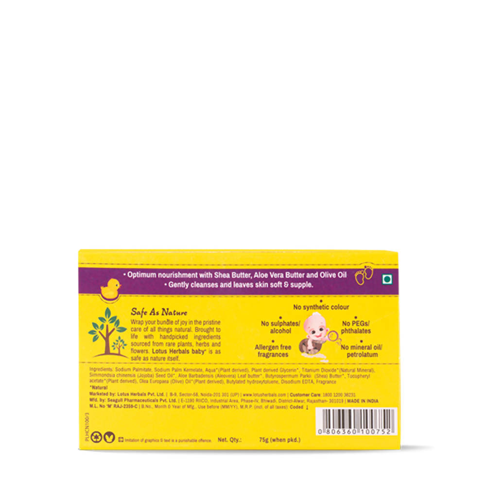 Lotus Herbals Baby + Little Bubbles Gentle Soap - Swadesiicart