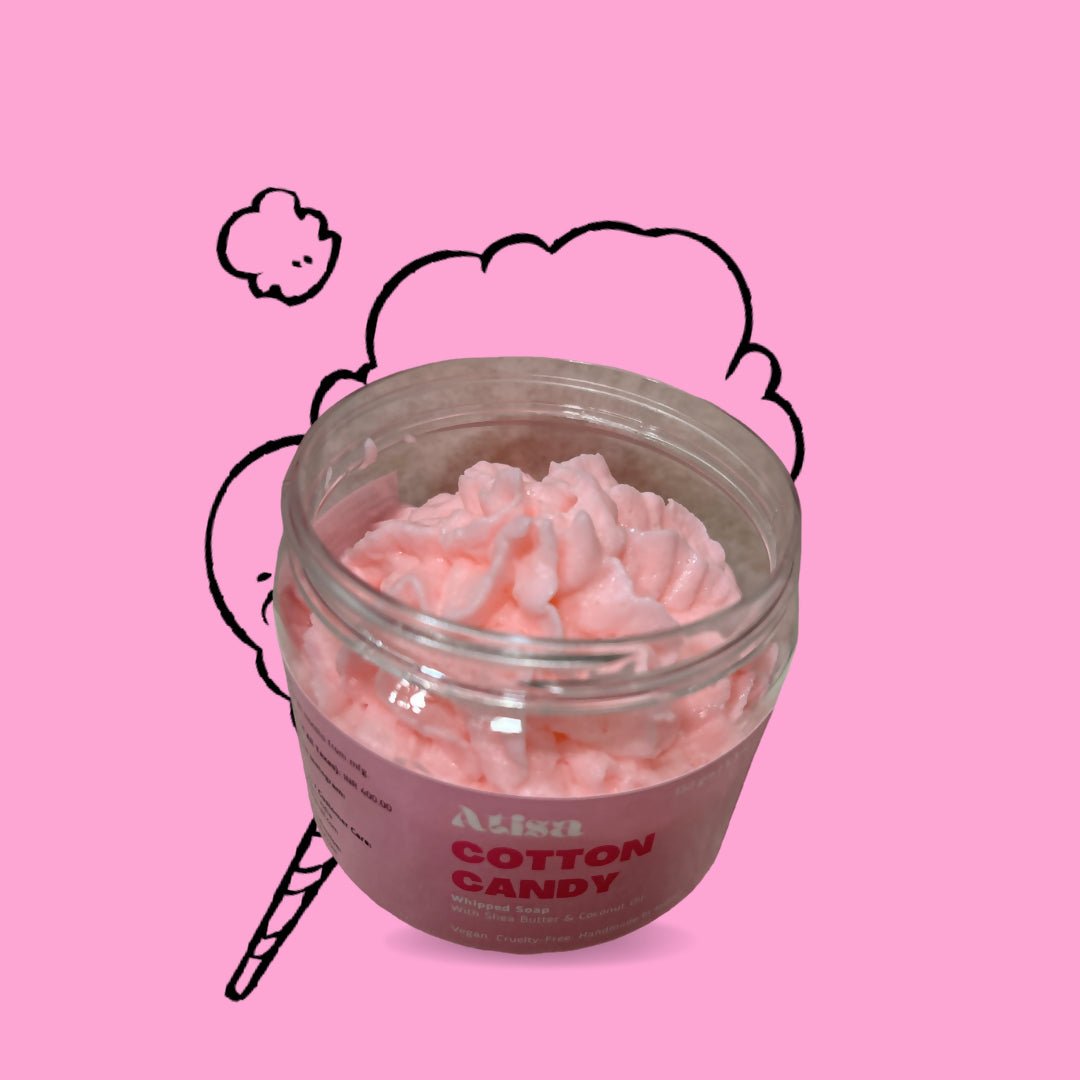 Atisa Cotton Candy Whipped Soap | Swadesiicart