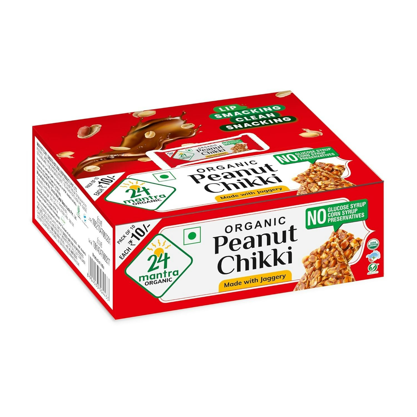 24 Mantra Organic Peanut Chikki | Swadesiicart
