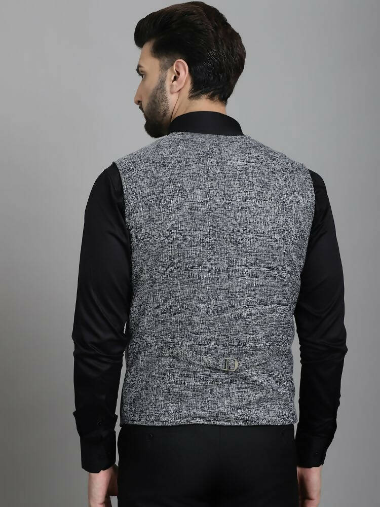 Even Apparels Solid Waistcoat - Blue | Swadesiicart