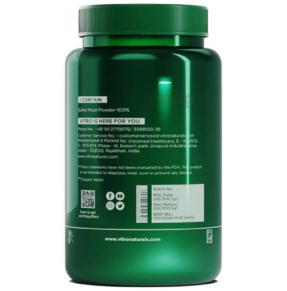 Vitro Naturals I Am Super Herb Safed Musli Powder | Swadesiicart