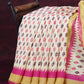 Combo of Off White and Pink Patan Patola Semi Chanderi Saree By Gayathri Reddy Designer Studio | Swadesiicart
