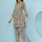 Joban Fashion Floral Co Ord Set - Multi Color - Swadesiicart