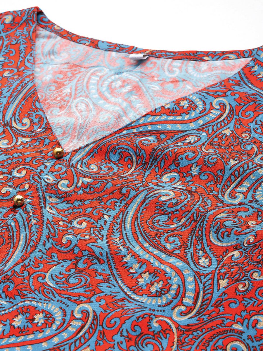 Ahalyaa Women's Traditional Wear Co-ods - Teal Blue