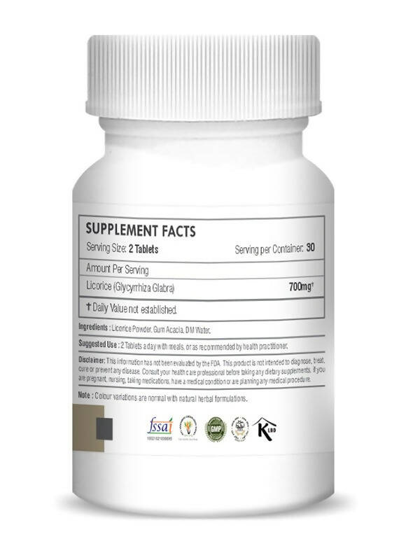 H&C Herbal Licorice Tablets - Swadesiicart