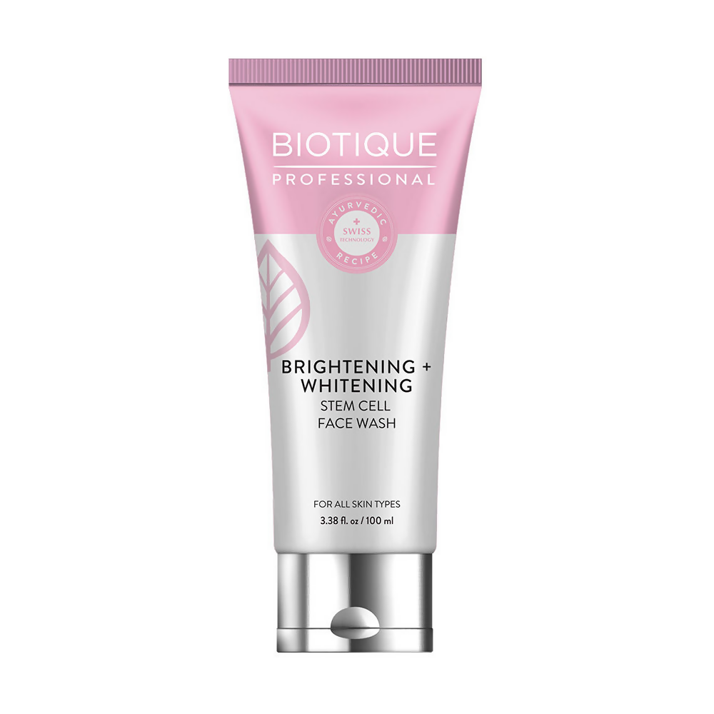 Biotique Professional Brightening + Whitening Stem Cell Face Wash | Swadesiicart