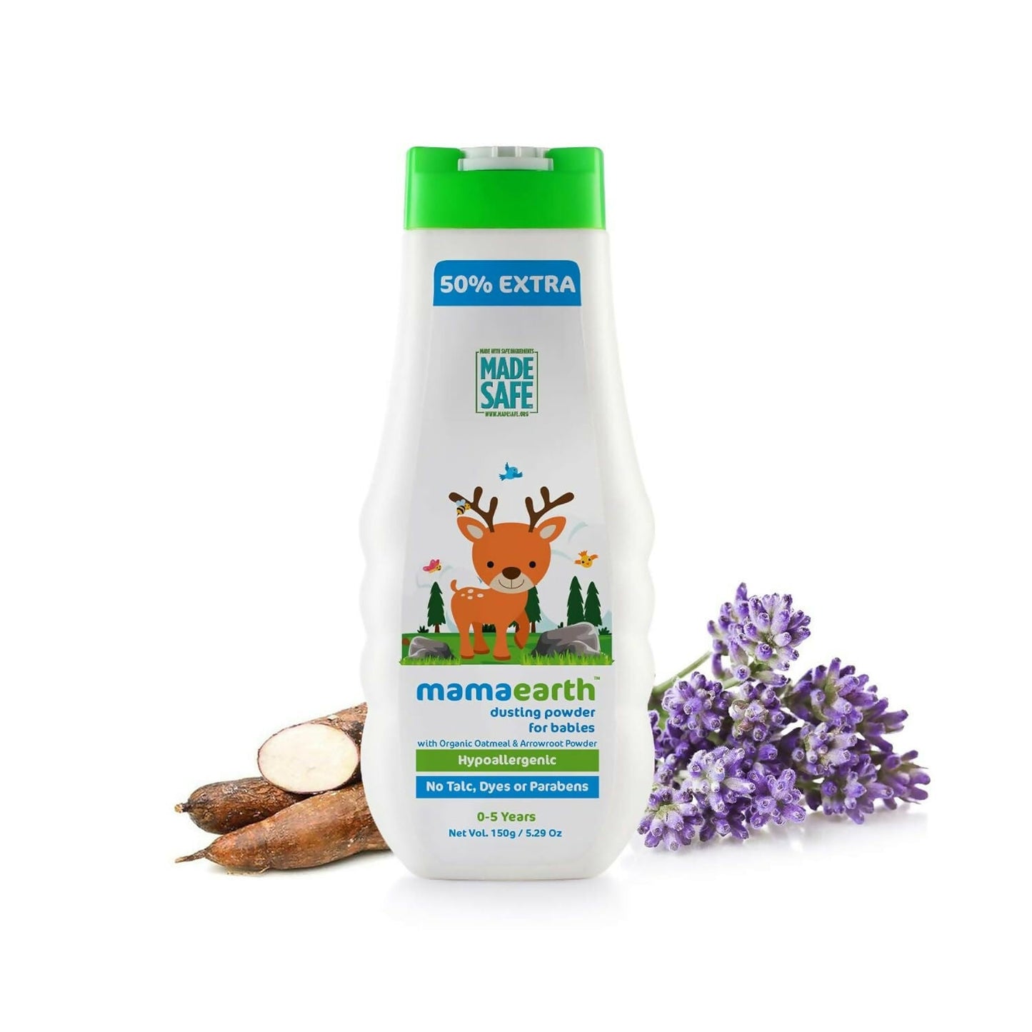Mamaearth Dusting Powder & Nourishing Hair Oil for Babies