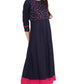 NOZ2TOZ Women's Blue Anarkali Kurta- (1pc set) - Swadesiicart
