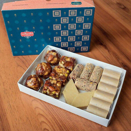Vellanki Foods Dry Fruit Assorted Sweets - Swadesiicart