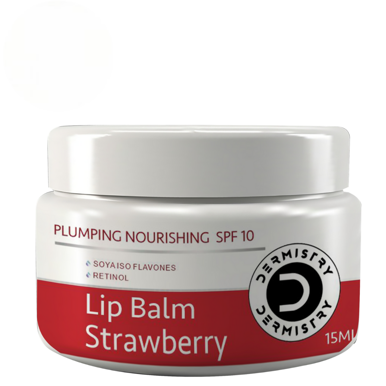 Dermistry Strawberry Lip Care Tint Balm Plumping Nourishing Retinol SPF 10 for Glossy Lips - Global Medicare Inc