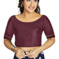 Aastha Fashion Women's Wine Art Silk Designer Party Wear Readymade Blouse