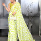 Aayaa Designer Printed Georgette Saree - Multi Color