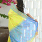 Beatitude Yellow Slub Cotton Floral Jamdani Saree