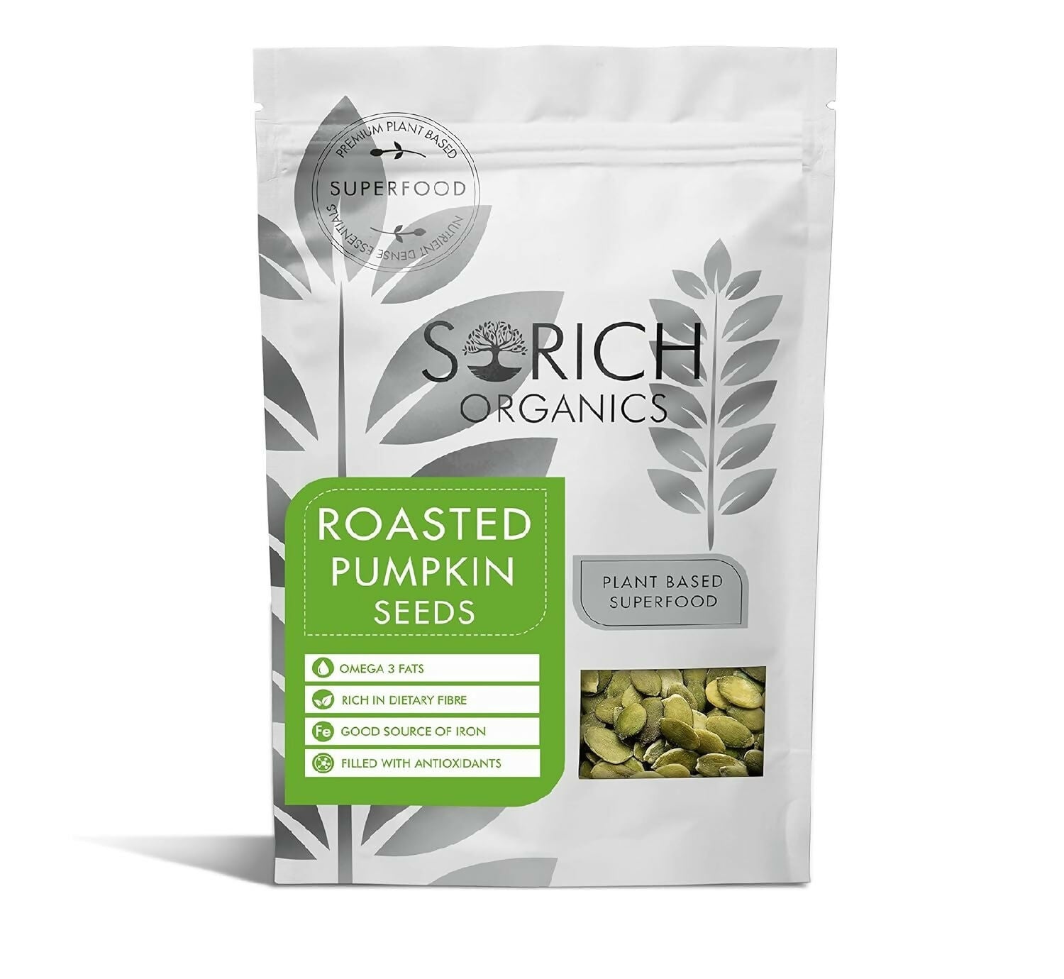 Sorich Organics Roasted Pumpkin Seeds | Swadesiicart