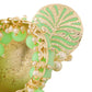 Yellow Chimes Women Green Meenakari Jhumkas Earrings - Swadesiicart