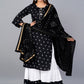 Kalini Bandhani Printed Kurta with Sharara & Dupatta