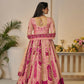 Kesar Fab Orange Banarasi Silk Embroidered Lehenga | Swadesiicart