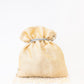 NR By Nidhi Rathi Cream-Coloured & Gold-Toned Embellished Potli Clutch - Swadesiicart