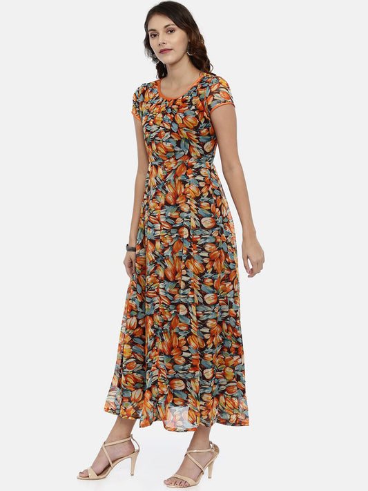 Souchii Women Assorted Printed Fit And Flare Kurta Dress - Swadesiicart