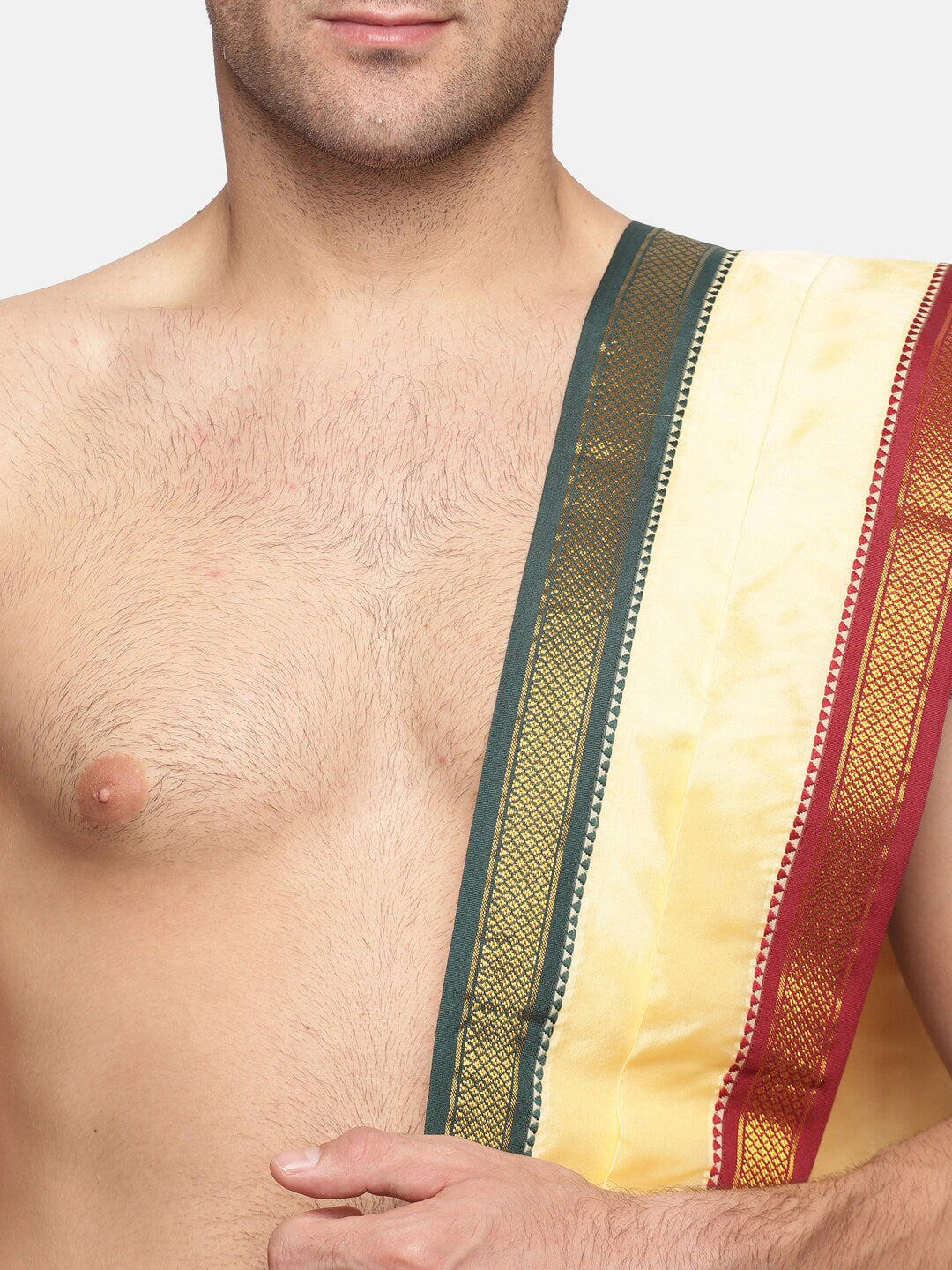 Sethukrishna Men Beige Solid Dhoti Pant | Swadesiicart