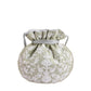Masq Green & White Embellished Embroidered Potli Clutch - Swadesiicart
