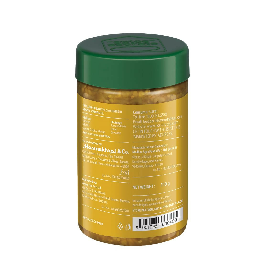 Society Chilli Lime Pickle Jar | Swadesiicart