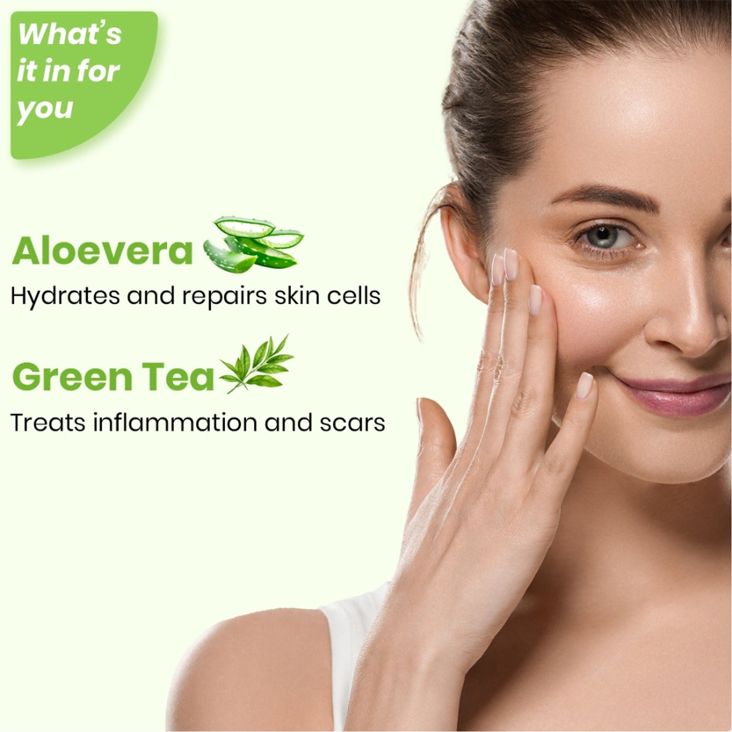 Matt Look Instant Tan Removal With Aloevera & Green Tea - Swadesiicart