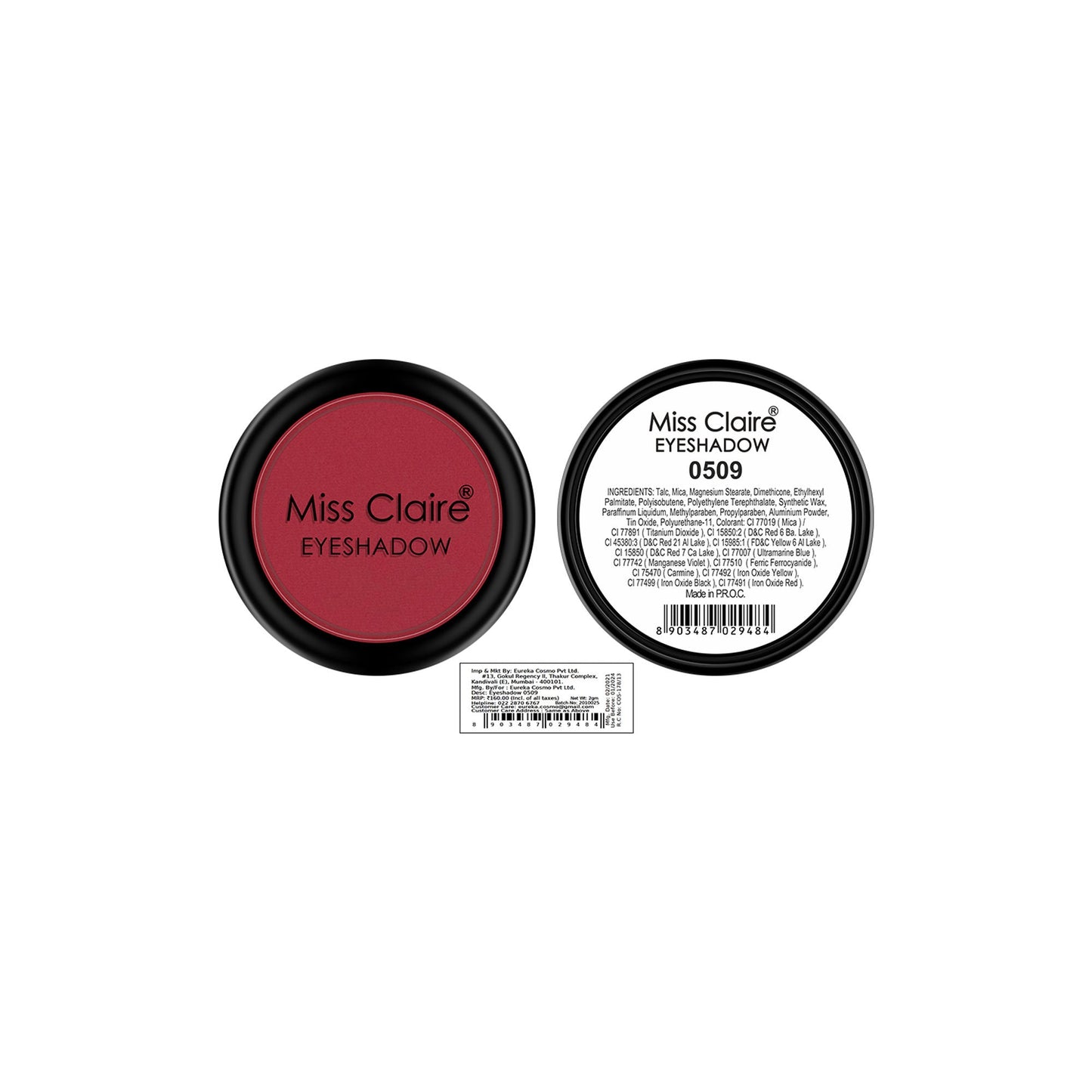 Miss Claire Single Eyeshadow - 509 | Swadesiicart