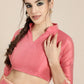 Saree Mall Pink & Blue Floral Dyed Banarasi Saree | Swadesiicart