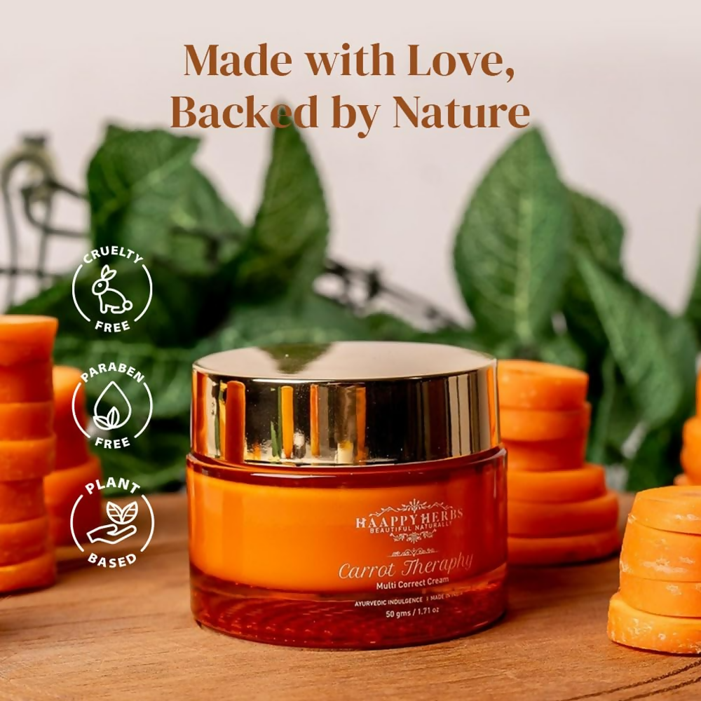 Haappyherbs Carrot Theraphy Multi-Correct Cream - Swadesiicart