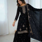 Joban Fashion White Kurta Set Silk Sequence Embroidery Work - Swadesiicart