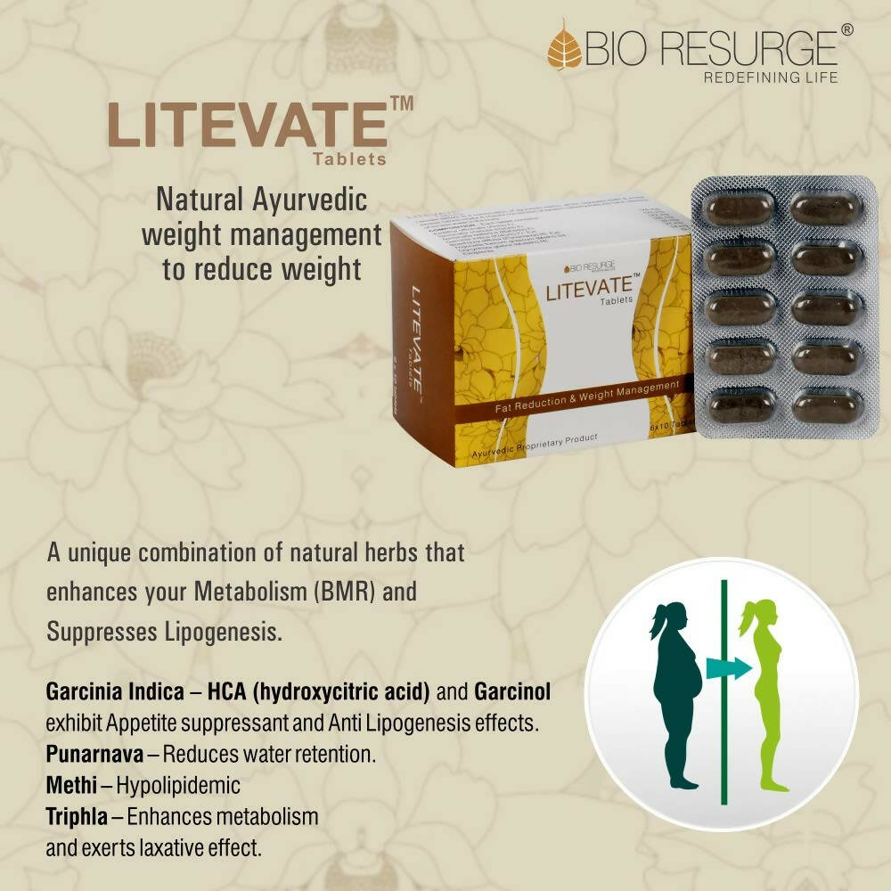 Bio Resurge Life Litevate Tablets - Swadesiicart