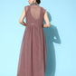 Mitera Mauve Sequinned Pure Georgette Ready to Wear Saree With Shrug | Swadesiicart