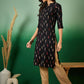 Sangria Abstract Printed Pure Cotton Straight Kurta - Swadesiicart