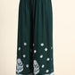 HOUSE OF KARI Women Green Floral Embroidered Chikankari Kurta with Palazzos | Swadesiicart