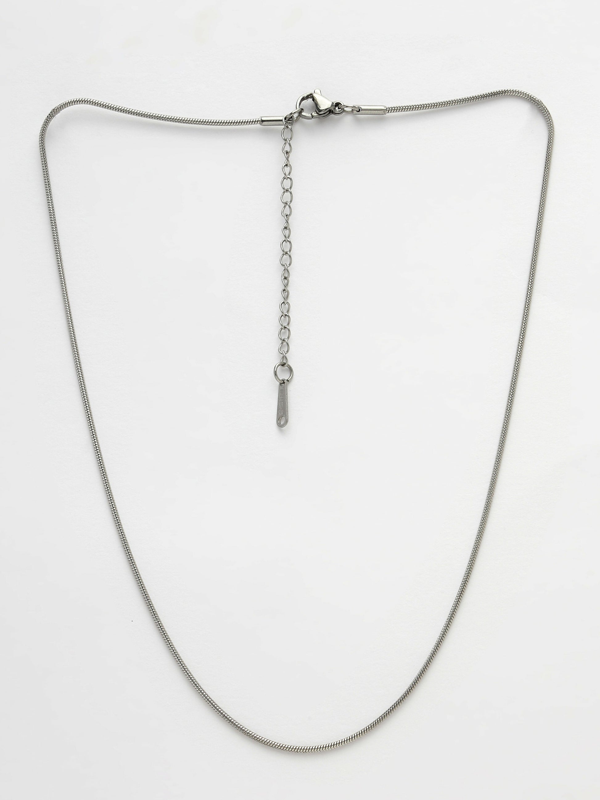 NVR Women's Set of 3 Silver-Toned German Silver Oxidised Chain | Swadesiicart