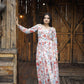 Aayaa Georgette Gown With Heavy Digital Print - Multi Color