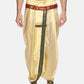Sethukrishna Men Beige Solid Dhoti Pant | Swadesiicart