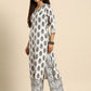 Sangria Women Floral Printed Regular Kurta with Palazzos & Belt - Swadesiicart