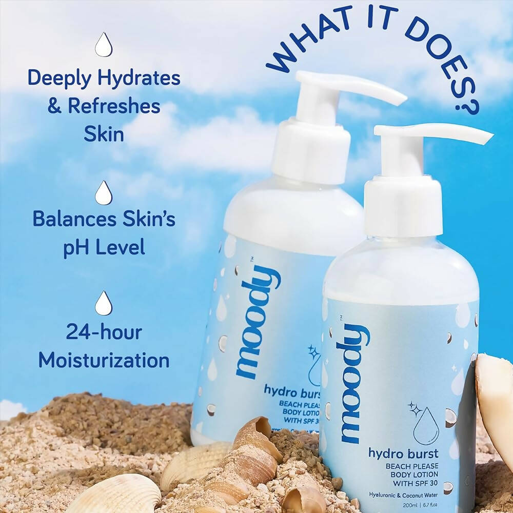 Moody 7D Hydro Burst Bleach Please Body Lotion with SPF 30 - Swadesiicart