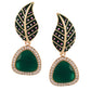 Shoshaa Set of 2 Gold-Polished Handcrafted Contemporary Drop Earrings | Swadesiicart