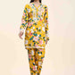 HOUSE OF KARI Floral Printed Chikankari Regular Straight Pure Cotton Kurta with Trousers | Swadesiicart