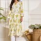 HOUSE OF KARI Floral Embroidered Chikankari Pure Cotton Kurta | Swadesiicart