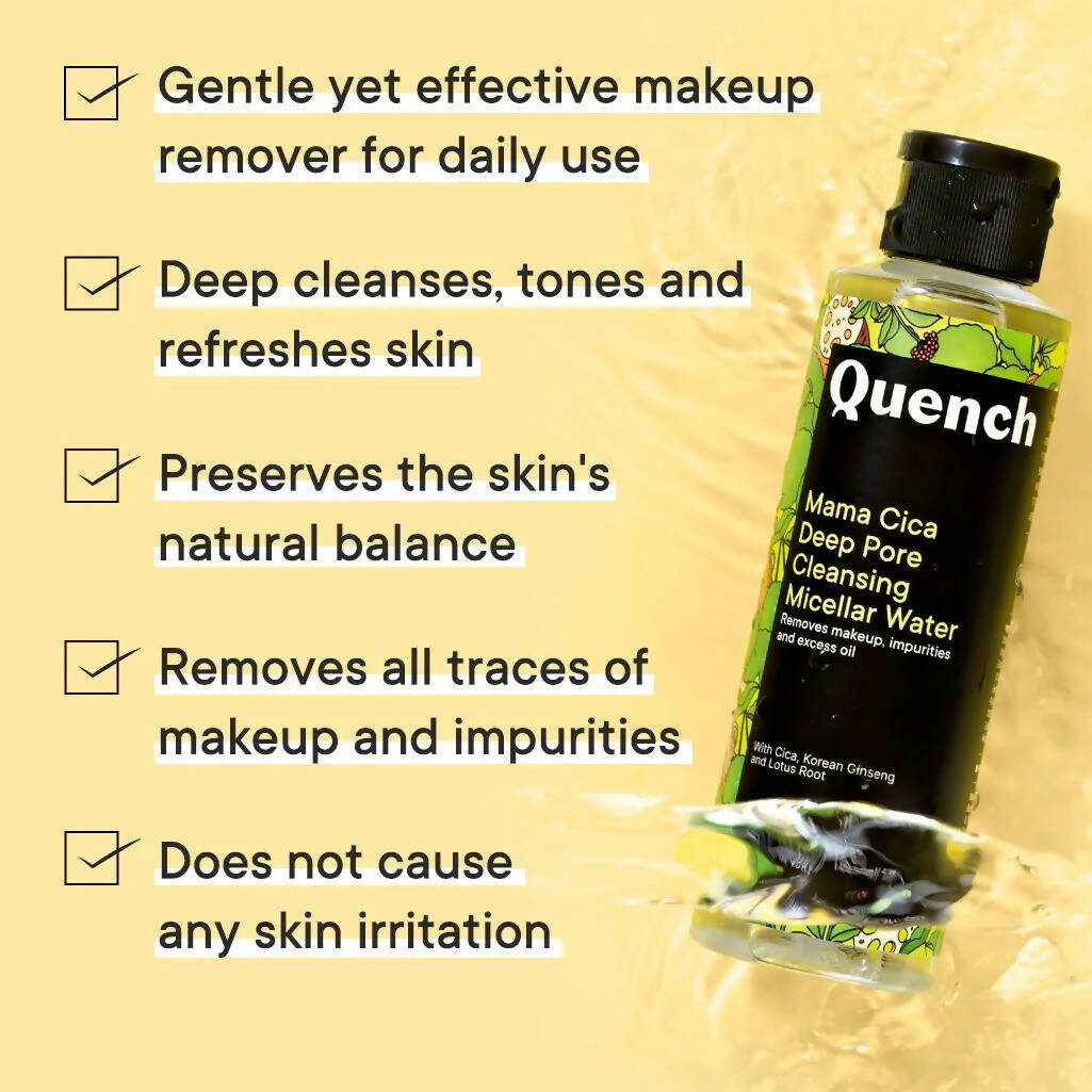 Quench Botanics Mama Cica Deep Pore Cleansing Micellar Water - Korean Skincare | Swadesiicart