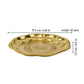 Spillbox Gold-Toned Brass Engraved Zig Zag Thali Pooja Essential | Swadesiicart