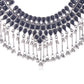 Cardinal Silver-Plated Black Stone Studded Jewellery Set - Swadesiicart