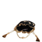Masq Black & Gold-Toned Embellished Embroidered Potli Clutch - Swadesiicart