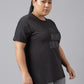 MKH Plus Size Typography Printed Dri-FIT Relaxed Fit Drop-Shoulder Sleeves Gym T-shirt - Swadesiicart