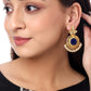Shoshaa Woman Gold-Toned Contemporary Drop Earrings | Swadesiicart